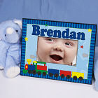 New Baby "All Aboard Baby Train" Personalized Printed Frame